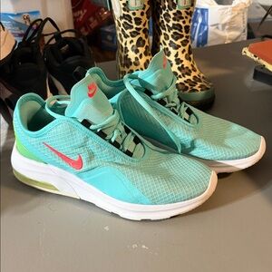 Nike Womens Aqua and Coral AirMax